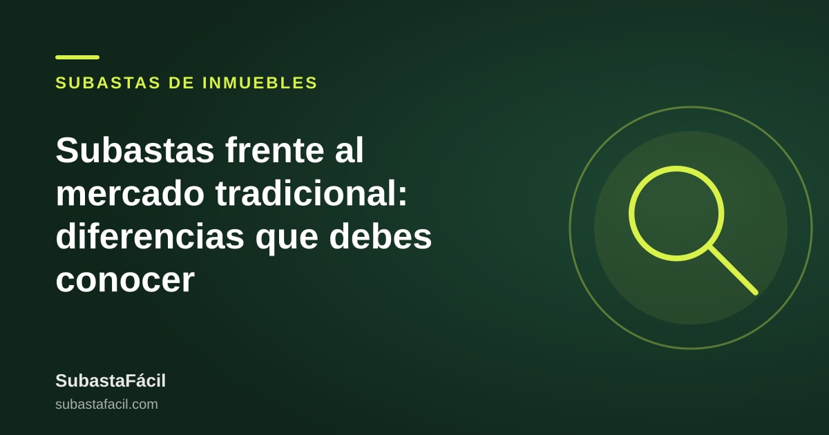 Subastas frente al mercado tradicional: diferencias que debes conocer