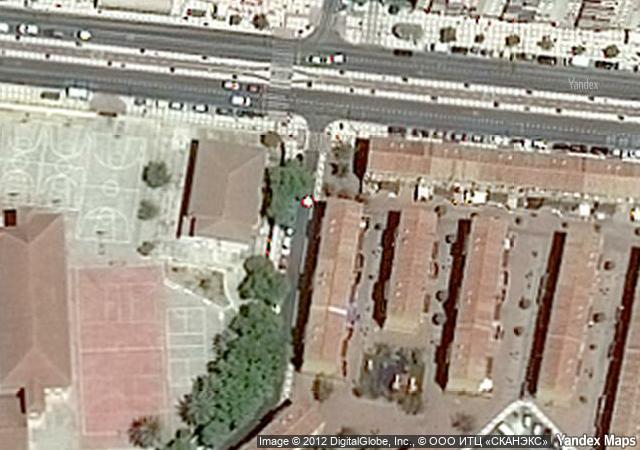 Vista aérea de vivienda en Malaga (Málaga)