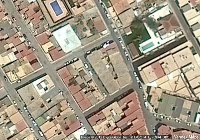 Vista aérea de vivienda en Cartagena (Murcia)