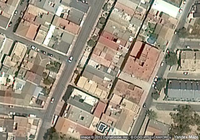Vista aérea de vivienda en Cartagena (Murcia)