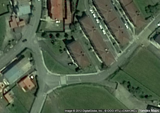 Vista aérea de vivienda en Arnao- Piedrs Blancas (Asturias)