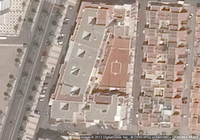 Vista aérea de vivienda en Roquetas de Mar (Almería)