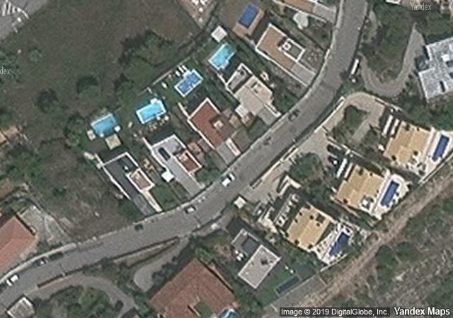 Vista aérea de vivienda en Sitges (Barcelona)