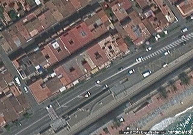 Vista aérea de vivienda en Vilassar de Mar (Barcelona)