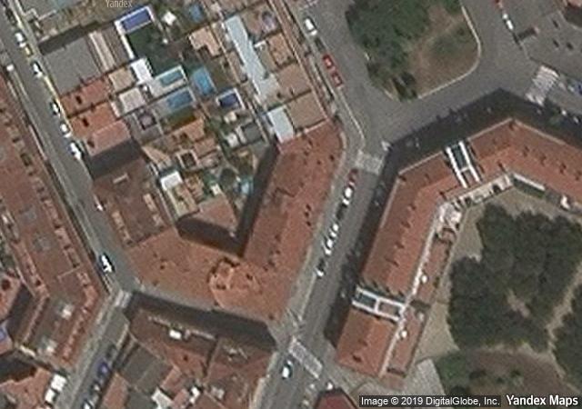 Vista aérea de vivienda en Badalona (Barcelona)