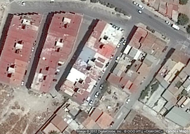 Vista aérea de vivienda en Alguazas (Murcia)