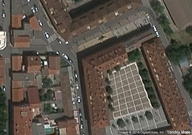 Vista aérea de vivienda en Mejorada del Campo (Madrid)