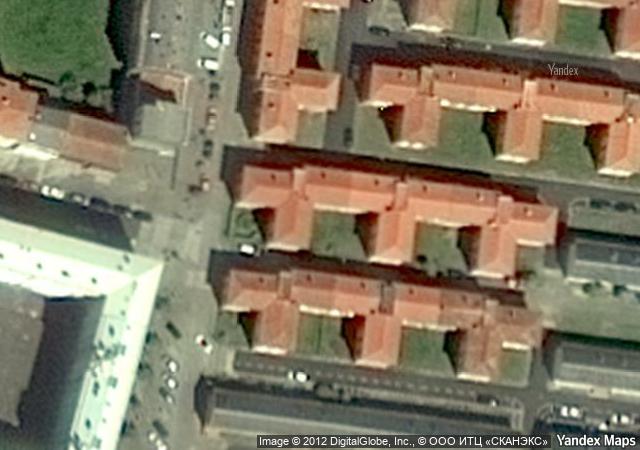 Vista aérea de vivienda en Ferrol (A Coruña)