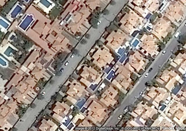 Vista aérea de vivienda en Murcia (Murcia)