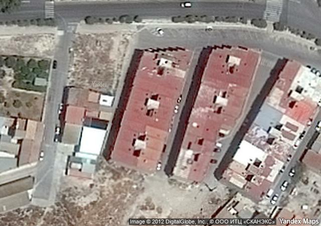 Vista aérea de vivienda en Alguazas (Murcia)