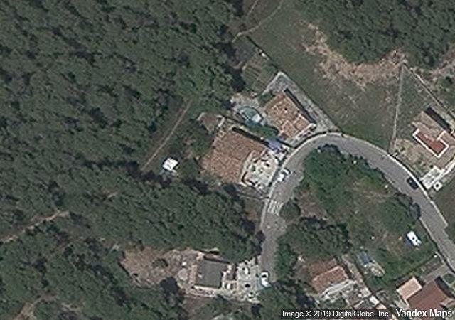 Vista aérea de vivienda en Calafell (Tarragona)