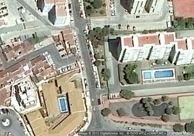 Vista aérea de vivienda en Malaga (Málaga)
