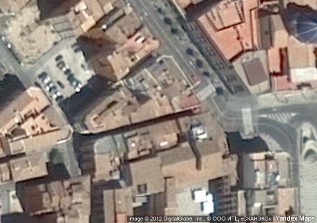 Vista aérea de vivienda en Alcoy (Alicante/Alacant)