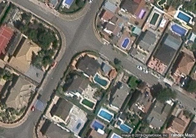 Vista aérea de vivienda en Casarrubios del Monte (Toledo)
