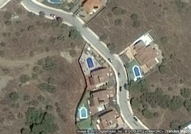 Vista aérea de vivienda en Malaga (Málaga)