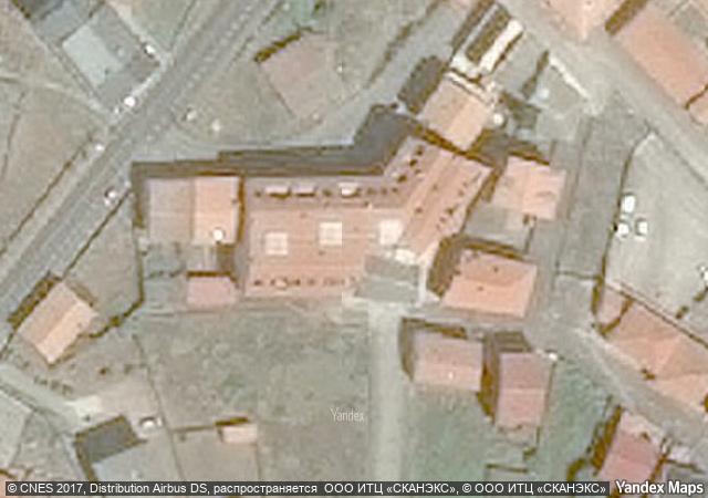 Vista aérea de vivienda en Muxia (A Coruña)