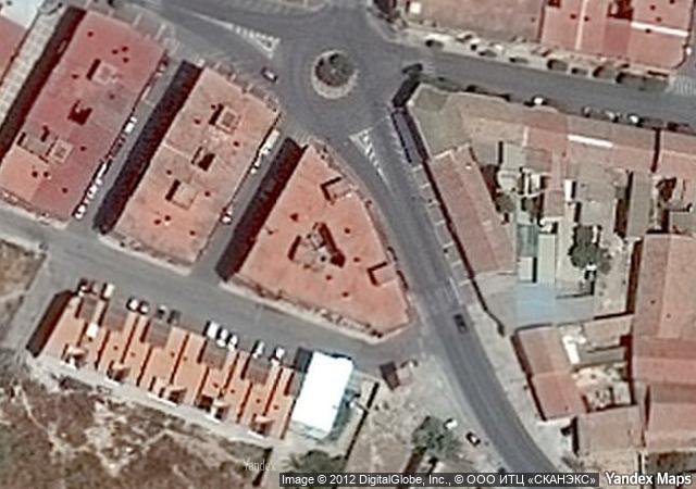 Vista aérea de vivienda en Alguazas (Murcia)