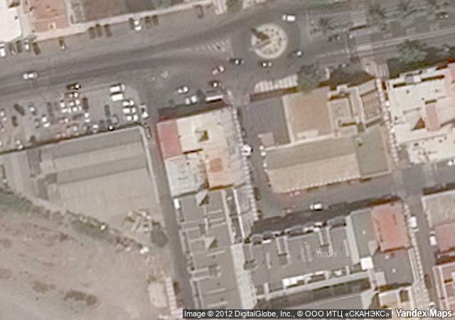 Vista aérea de vivienda en El Parador de las Hortichuelas (Roquetas de Mar) (Almería)
