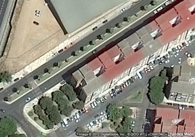 Vista aérea de vivienda en Malaga (Málaga)