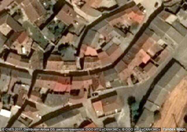 Vista aérea de vivienda en Geria (Valladolid)