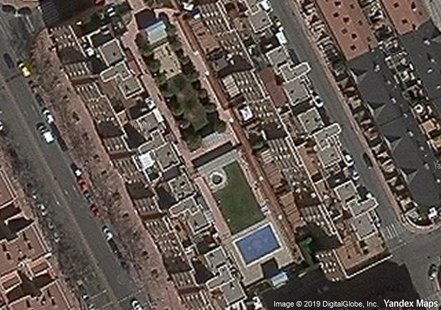 Vista aérea de garaje en Alcala de Henares (Madrid)