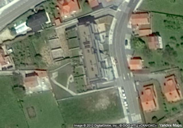 Vista aérea de vivienda en Santa Cruz de Bezana (Cantabria)