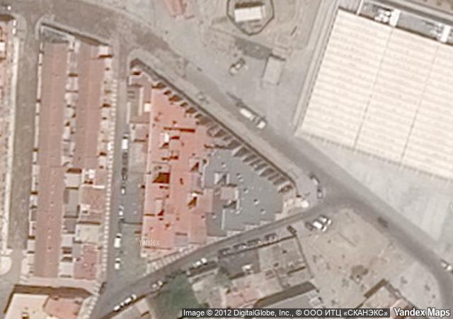 Vista aérea de vivienda en Roquetas de Mar (Almería)