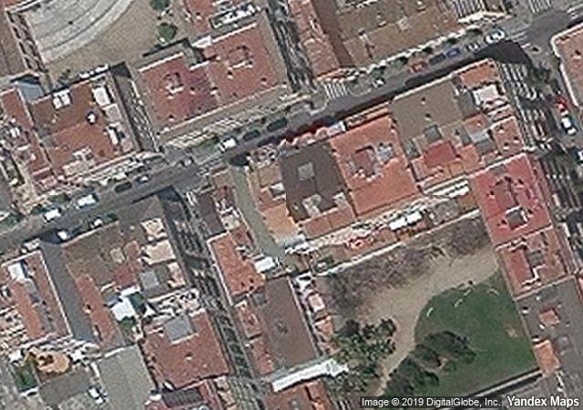 Vista aérea de vivienda en Vilanova i la Geltrú (Barcelona)