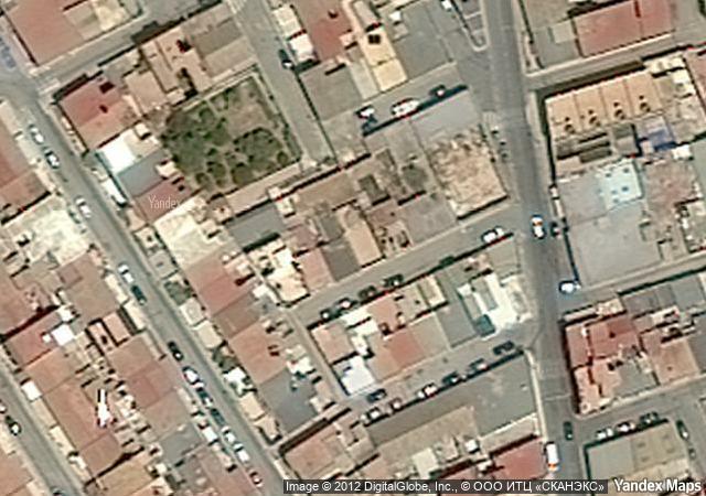 Vista aérea de vivienda en Cartagena (Murcia)