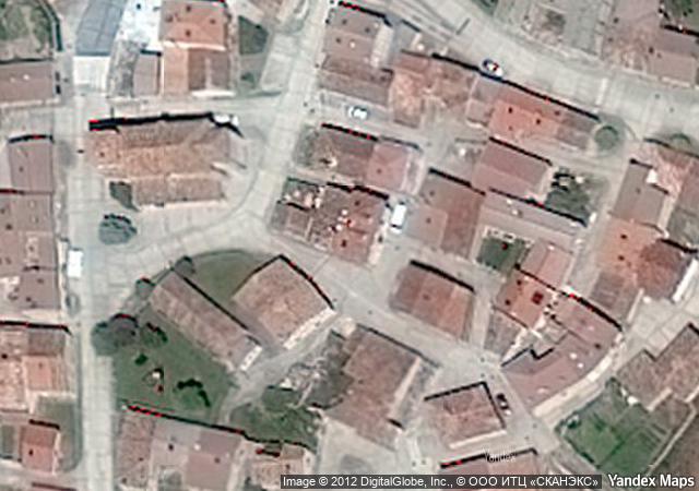 Vista aérea de vivienda en Castrillo del Val (Burgos)