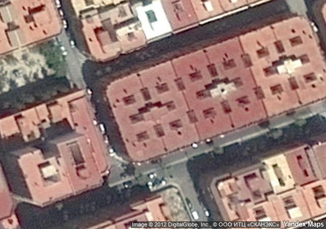 Vista aérea de garaje en Novelda (Alicante/Alacant)