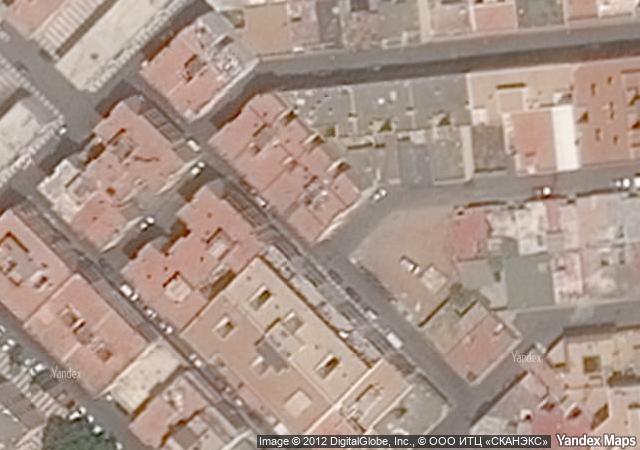 Vista aérea de vivienda en Roquetas de Mar (Almería)