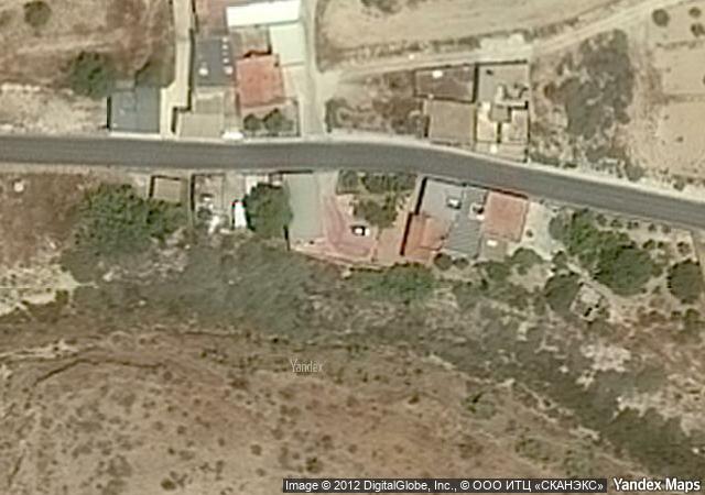 Vista aérea de vivienda en Cartagena (Murcia)