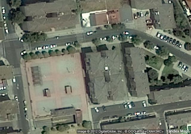 Vista aérea de vivienda en Mérida (Badajoz)